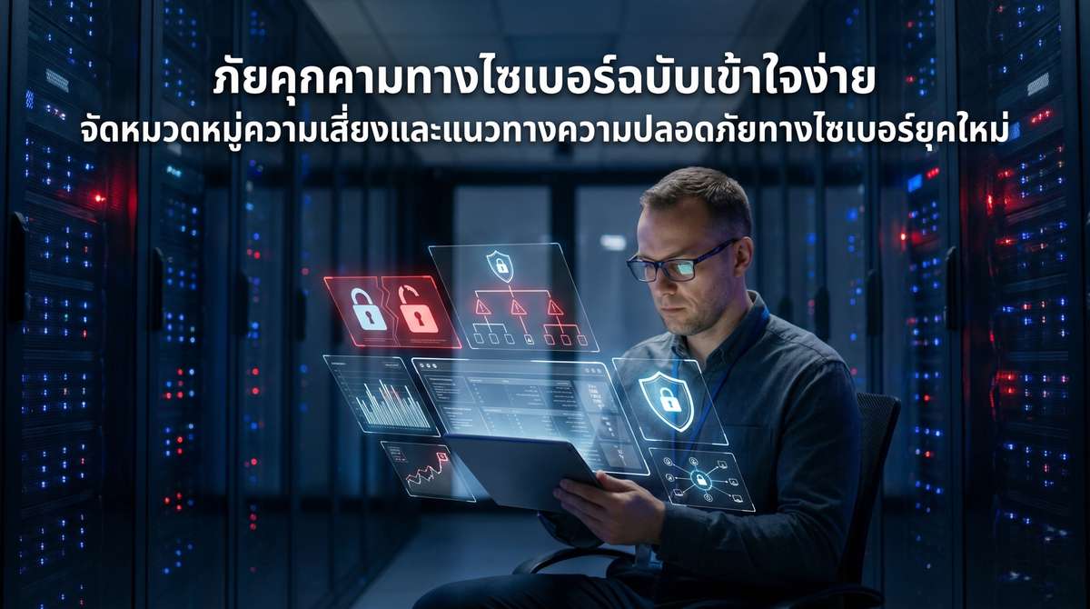 ภัยคุกคามทางไซเบอร์ฉบับเข้าใจง่าย : จัดหมวดหมู่ความเสี่ยงและแนวทางความปลอดภัยทางไซเบอร์ยุคใหม่