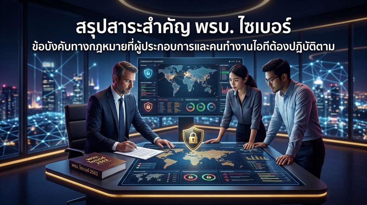 สรุปสาระสำคัญ พรบ ไซเบอร์ ข้อบังคับทางกฎหมายที่ผู้ประกอบการและคนทำงานไอทีต้องปฏิบัติตาม